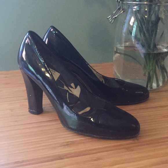 Black patent leather stuart weitzman pumps - Picture 2 of 4